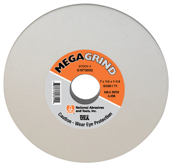 Alfa Tools 7X1/2X1-1/4X60H ALUMINUM OXIDE SURFACE GRINDING WHEEL WHITE, GW73016